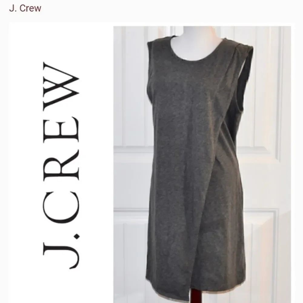 J.Crew Drapey Knit Dress grey Heather